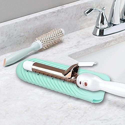 Heat Resistant Mat for Hair Tools, Silicone Heat Mat & Holder for Curling Iron, Professional Portable Travel Flat Iron Mat Pad Pouch Case Cover for Countertop - Image 6