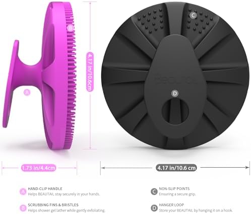 Silicone Body Scrubber, BEAUTAIL Gentle Exfoliating Brush for All Skin Type - Image 6
