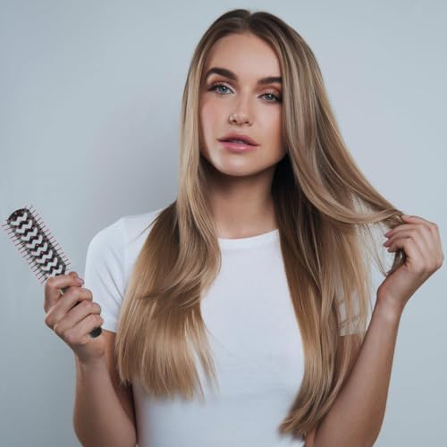 Cricket Static Free Fast Flo Color Vent Hair Brush - Quick and Blow Drying, Detangling, and Frizz-Free Styling - Anti-Static Bristles, Ideal for All Hair Types, Party Pleaser (Yellow) - Image 5