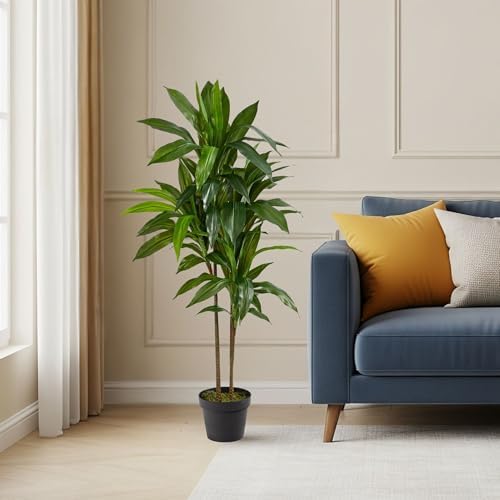 Nearly Natural 48 in Artificial Dracaena Real-Touch Plant with Pot - Image 5