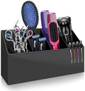 NICEMOVIC Barber Scissors Holder Box, Barber Accessories Barber Supplies, Professional Salon Hairdressing Scissors Rack Holder Storage Organizer for Hairstyling Combs Clips Brushes (Large Black) by NICEMOVIC