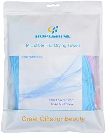 HOPESHINE Hair Towel Twist Women's Soft Shower Towels for Hair Turban Wrap Drying Head Towels Great Gift for Women (Blue+Purple+Rose Red 3-Pack) - Image 2