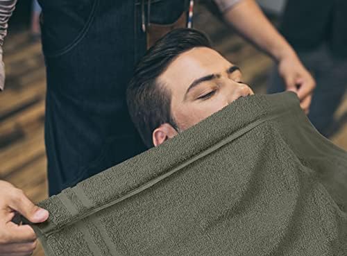 Utopia Towels Cotton Bleach Proof Salon Towels (16x27 inches) - Bleach Safe Gym Hand Towel (24 Pack, Dusty Olive) - Image 5