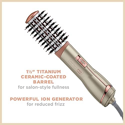 CONAIR INFINITIPRO Frizz Free 1 1/2-inch Hot Air Brush, Dryer Brush - Image 2