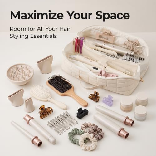 Hair Tool Organizer for Dyson Airwrap and Shark, Beige - Image 2