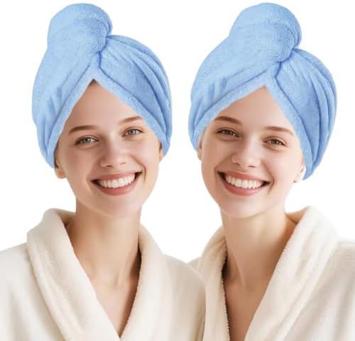 Microfiber Hair Drying Towel Wrap,Hair Turbans Towel for Wet Hair by Unknown