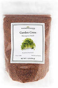 Garden Cress Seeds for Microgreens & Planting Outdoors | 1 LB Bulk Resealable Package | Non GMO Heirloom Variety | Rainbow Heirloom Seed Co. by Rainbow+Heirloom+Seed+Co.