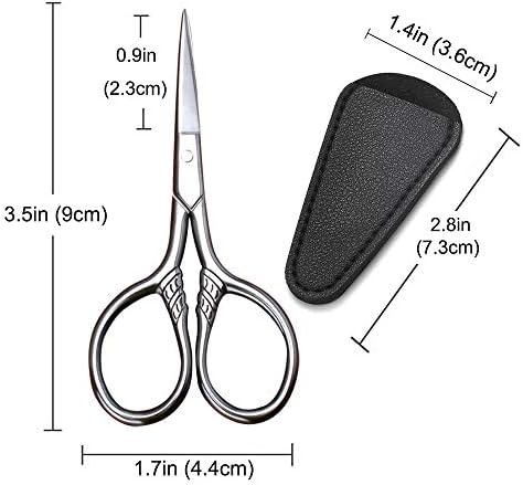 Small Precision Scissors, 3.5in Beauty Grooming Kit - Image 6