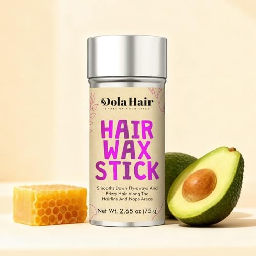 Dolahair Hair Wax Stick - Flyaway Control and Styling Pomade for Kids, Women, and Men - Accessorie Slick Back Hair Brush Kit Hair Bun Maker 20 Pcs Hair Ties (Pack of 3) - Image 5