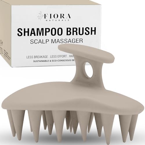 Fiora Naturals Scalp Massager Shampoo Brush, Silicone Scrubber, BPA Free by FioraNaturals