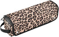 Leopard Print Brown Hair Tools Travel Bag with Heat Resistant Mat Detachable 2-in-1 Curling Iron Travel Case Hot Tools Organizer for Straightener Flat Iron by WelcometoElliTarr