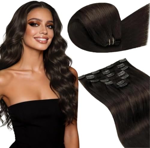 LaaVoo Human Hair Clip In Extensions for Fullness 22 Inch by LaaVoo