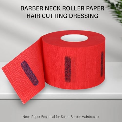 Stretchy Barber Paper Neck Strips - 5 Rolls & 500 Disposable Bands, Professional Hairdressing Accessory Tool - Image 2
