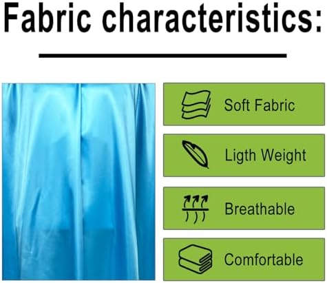 Pelocapa Salon Styling Capes for Clients, Hair Dye Cutting Capes with Elastic Hooks, Waterproof Light Weight Satin Sheen Styling Cape Barber Gown for Stylist, 63”*56”(Blue) - Image 4