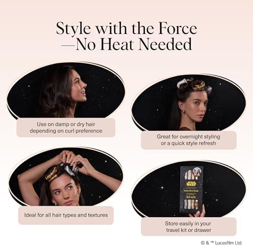 Kitsch x Star Wars Satin Flexi Rods, Heatless Curling Rod - 6pc Set - Image 6