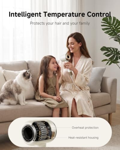 High-Speed Hair Dryer with Diffuser, 110k RPM Ionic Blow Dryer - Image 4