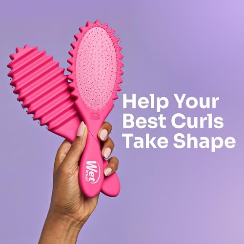 Wet Brush Curl Shaper Detangler Brush, Pink, Made for Women, Men & Kids - Image 2