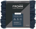 Fromm Softees Microfiber Salon Hair Towels for Hairstylists, Barbers, Spa, Gym in Navy, 16" by 29", 10 count Perfect Hair Care Towel for Drying Curly, Long, Wavy Hair by Fromm