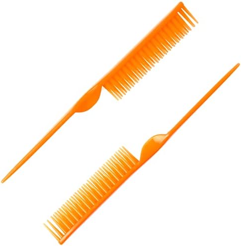 CocoBlack Naturals 3 Row Styling Comb For Detangling, Defining And Separating Curls (Orange) - Image 3