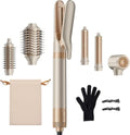 MESCOMB 6 in 1 Hair Dryer and Straightener, Hot Air Styler Wrap - Fast Drying, 1500W Air Dryer with Straightener, Frizz-Free Blowout Brush for Smoothing & Curling, Volumizing by MESCOMB