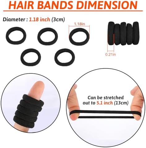Baby Hair Ties, Elastic Hair Bands for Girls Kids, Toddler Ponytail Holders - Image 2