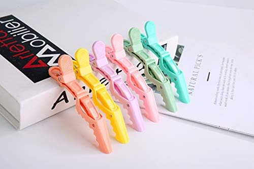 HH&LL 12pcs Hair Clips for Styling Wide Teeth & Double-Hinged Design Alligator Sectioning Clips of Professional Hair Salon Quality - Image 4