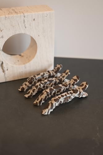 FRAMAR Cow Print Alligator Clips For Hair Styling, Cow Print Stuff, Matte - Image 4