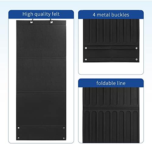Hair Bow Holder Organizer for Girls, Hanging Bow Storage (Black) - Image 5