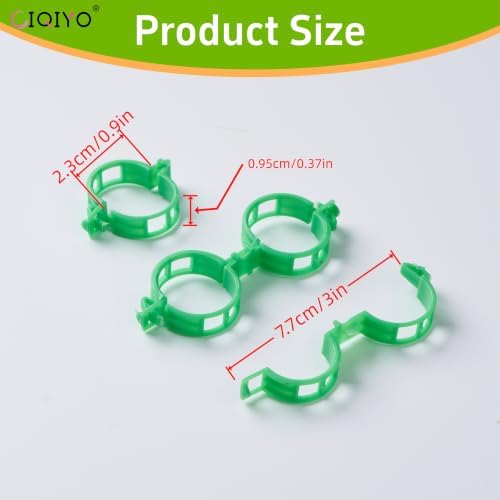 Plant Support Clips,Plastic Clips for Securing Plants,Tomato Vine Clips,Plant Fixing Clips,Garden Clips for Climbing Plants,Grape and Vine Vegetables (200, Light Green) - Image 2