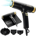 ELLA BELLA® Professional Hair Dryer with Smart Mat - Auto-Pause Ionic Blow Dryer for Fast Drying & Frizz Control - 1600W, Diffuser, 4 Heat/Speed Levels by ellabella