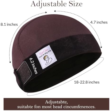 Velvet Wig Grip Cap, Keeps Wig in Place, Modal Cotton, 1 Pack - Image 2
