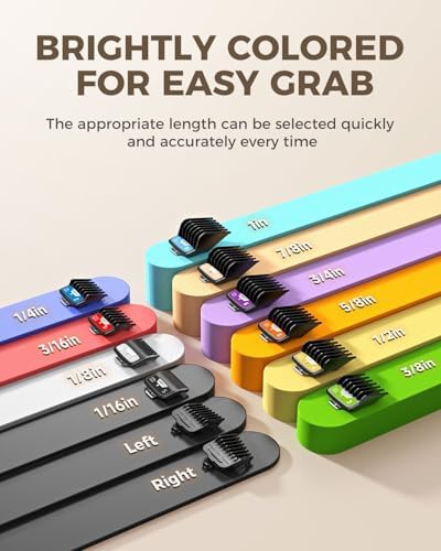 VGRPRO Clipper Guards, 12-Piece Color Coded Guide Combs for Most Clippers - Image 6