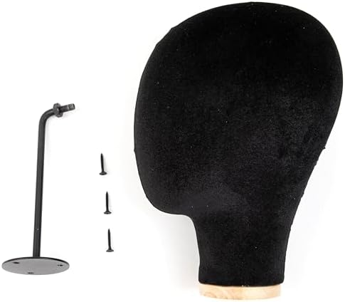 Mannequin Head Wall Mount Wig Stand, Wall Mounted Canvas Mannequin Head Stand for Wigs, Wall Mount Chrome Wig Head Stand Stylish Mannequin Head Stand Durable Wig Holder for Hats - Image 3