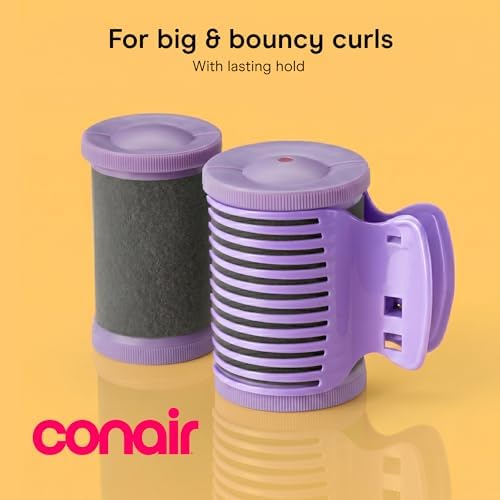 Conair Ceramic Hot Rollers, 1 3/4" & 1 1/2" Rollers, Lavender, 12 Count - Image 2