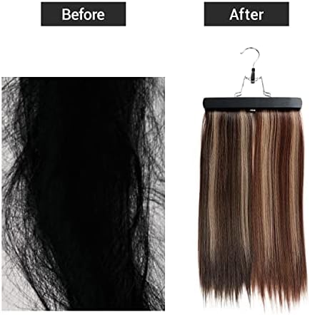 STUDIO LIMITED Hair Extension Holder Hanger with Storage Bag Black 3 Pack - Image 5