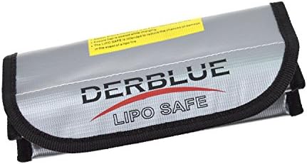 DerBlue 2pcs Fireproof Explosionproof Lipo Battery Safe Bag Lipo Battery Guard Safe Bag（185x75x60mm） - Image 6