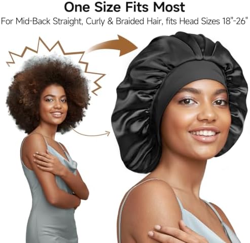 Umisleep 22 Momme Silk Lined Bonnet for Sleeping Women, Double Layer, Soft - Image 4