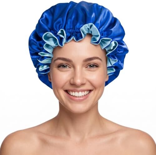 Silk Satin Hair Bonnet for Sleeping Reversible by PrettyRobes