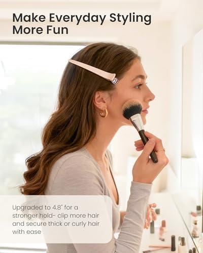 AIMIKE 4.8" Hair Clips for Styling, No-Crease Duckbill Clips - Image 3