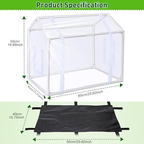 Mini Greenhouse with Potting Mat for Indoor Plant, Portable Greenhouse - Image 2