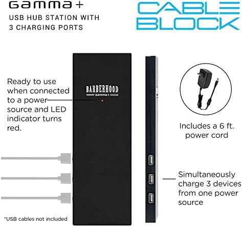 GAMMA+ Professional Barber Appliance Magnetic Mat and Station Organizer, Anti-Slip, Durable Hair Styling Tools - Image 2