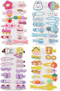 Candy-colored kid's hair accessories, flower and fruit, rainbow hairpin set, girl cartoon animal cute hairpin,Package include 56pcs Hair Clips by CISMARK