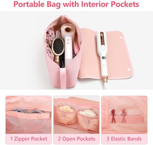 MOKURA Hair Tools Travel Bag Compatible with Shark Flexstyle (Pink Gifts) - Image 4