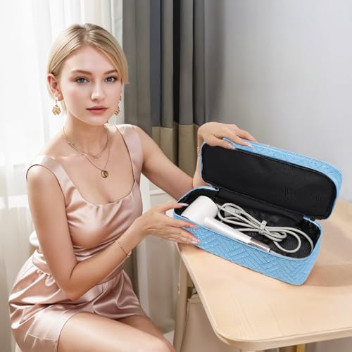 Double-Layer Carrying Case Apply to Revlon One-Step Hair Dryer, Travel Bag for Hair Volumizer/Styler,Water Resistant Storage Organizer Box,Compatible with FlexStyle Attachment (Bag Only) - Image 2