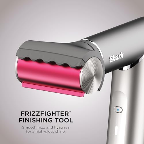 Shark FlexFusion Ceramic Air Styler, Diffuser+Curlers, Metallic Mist, HD642 - Image 6