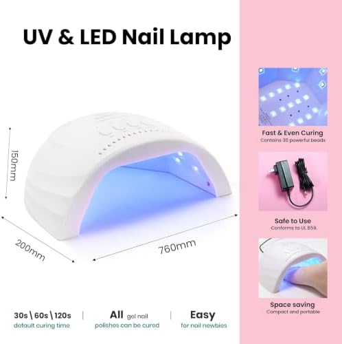 Beetles 85 Pcs Gel Nail Polish Kit with U V Light -35 Colors Gel Polish Kit - Image 4
