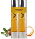 GK HAIR Oil For Frizzy Hair- Anti Frizz Hair Seurm - Perfect Lightweight Hair Oil For Keratin,Frizzy,Curly, Dry & Damaged ends- Paraben, Phthalate and Sulfate Free Pack of 2 (1.69 Oz) by GKHAIR