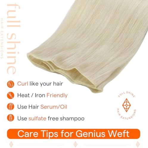 Full Shine Genius Weft Hair Extensions Human Hair Add Volume 22 Inch 80G - Image 6