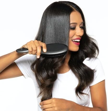 Drybar Flat Mate Boar Bristle Brush, Dark Grey - Image 4