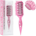 Vented Curly Hair Brush Set Soft Bristles Design by DiorSun